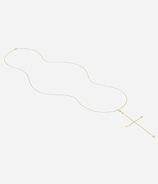 Zag Relic String Necklace Goud