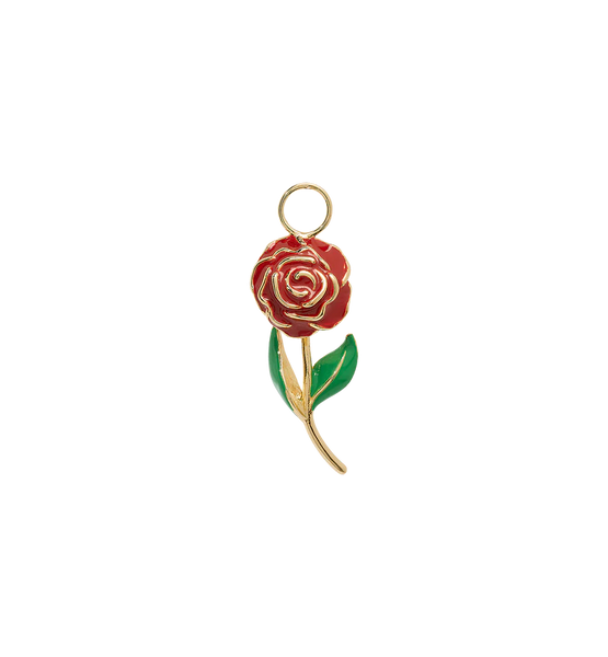 Anna + Nina Roses Are Red Charm Goldplated
