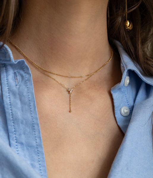 Zag Rosillo Necklace Goud