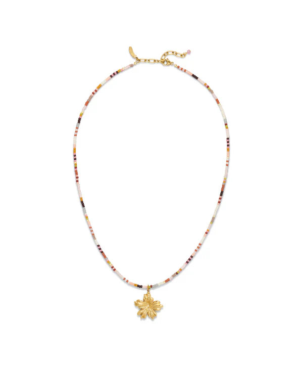 Le Veer Rustic Bloom Necklace Gold