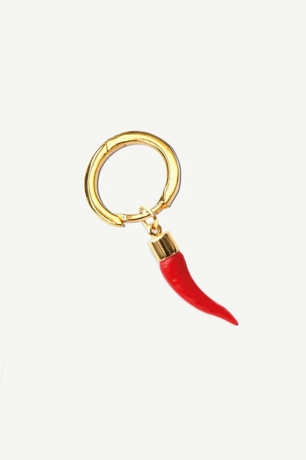 The Spice Of Life Spicy Chili Hoop Earring Gold