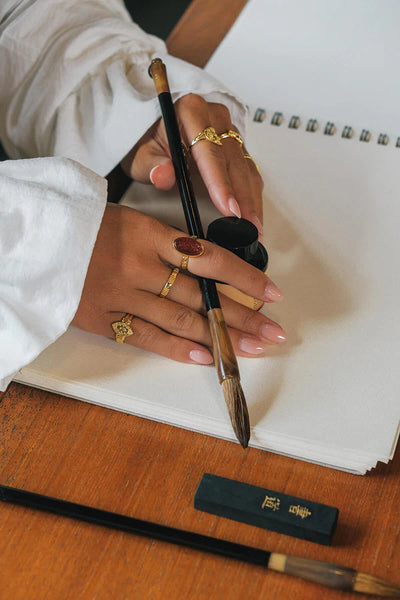 The Spice Of Life Stepping Stones Ring Goud