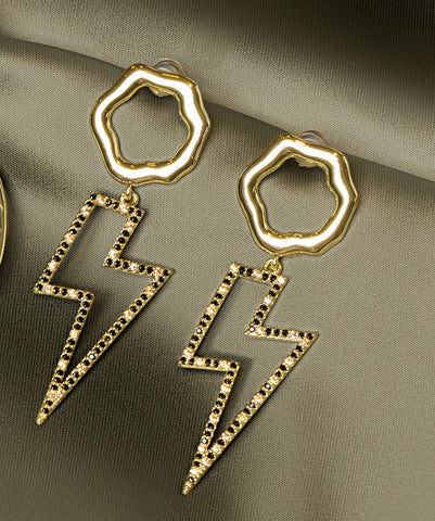 Carmen Collectables Stormi Earrings Black Goud