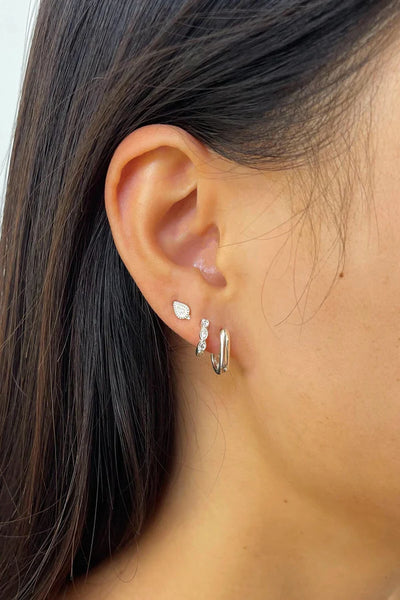 The Spice Of Life Teardrop Stud Oorbel Zilver