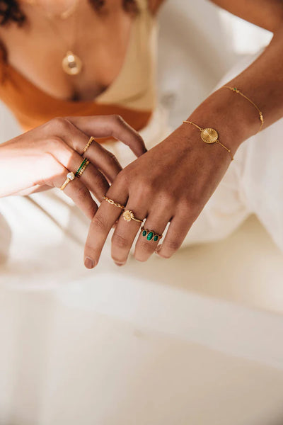 The Spice Of Life Tiny Flowers Ring Goud