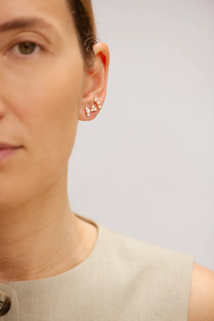 Bobby Rose Triple Perla Goldfilled