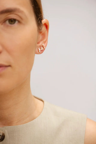 Bobby Rose Triple Perla Goldfilled