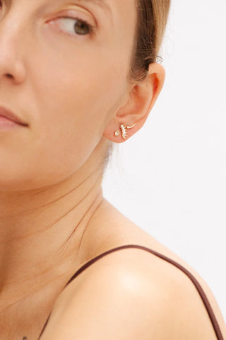 Bobby Rose Twig White Goldfilled