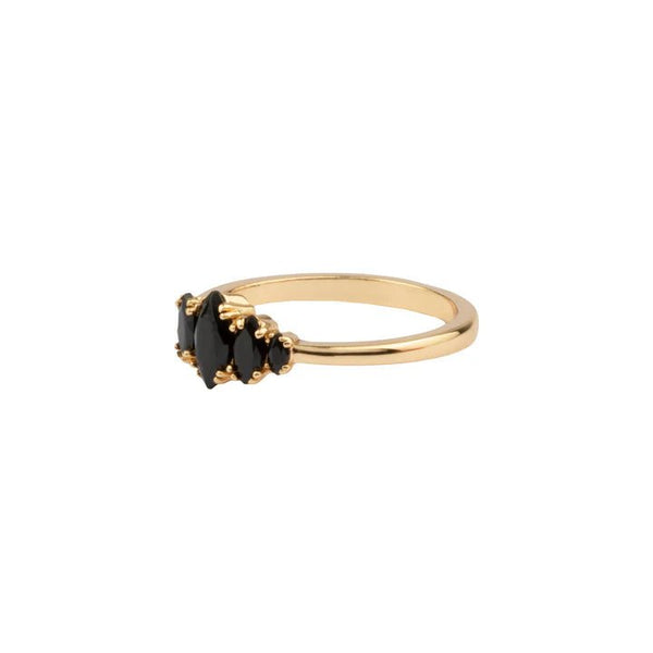 Trendjuwelier Bemelmans - A New Day Amsterdam Eva Ring Black Gold