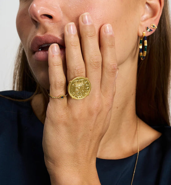 Anna+Nina All Eyes On You Ring Goldplated