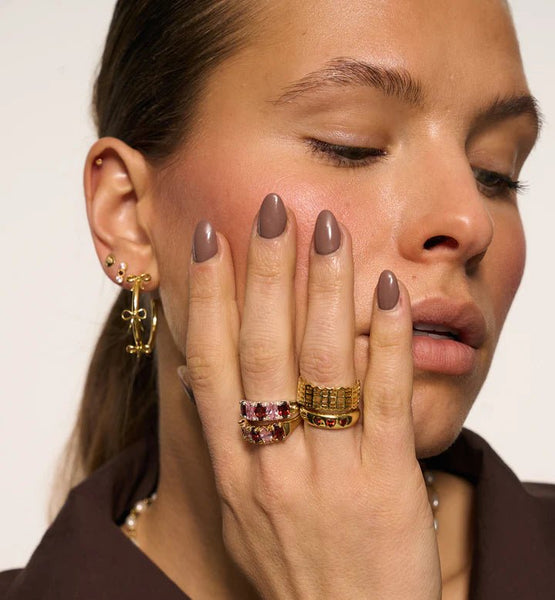 Trendjuwelier Bemelmans - Anna+Nina Coucou Ring Goldplated