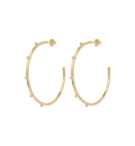 Trendjuwelier Bemelmans - Anna+Nina Large Lumière Hoop Earrings Goldplated