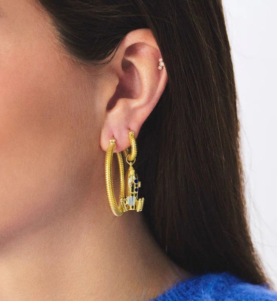 Trendjuwelier Bemelmans - Anna+Nina Large Spiral Hoop Earrings Gold