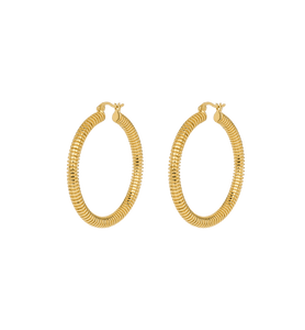 Trendjuwelier Bemelmans - Anna+Nina Large Spiral Hoop Earrings Gold