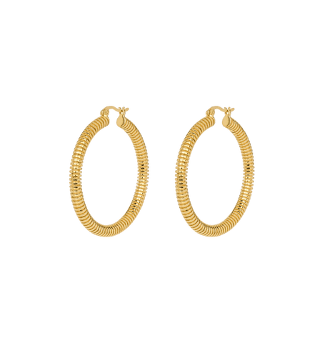 Trendjuwelier Bemelmans - Anna+Nina Large Spiral Hoop Earrings Gold