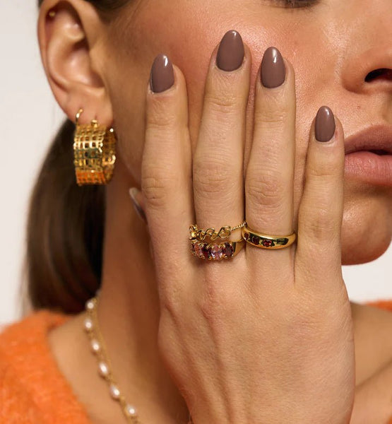 Trendjuwelier Bemelmans - Anna+Nina Mon Chéri Ring Goldplated