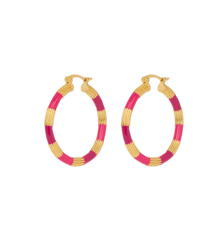 Trendjuwelier Bemelmans - Anna+Nina Novocaine Hoop Earrings Gold