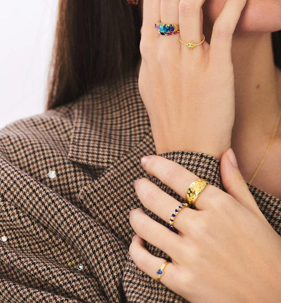 Trendjuwelier Bemelmans - Anna+Nina Platonic Lovers Pinky Ring Gold