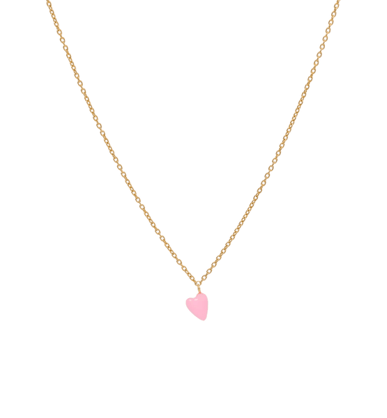 Trendjuwelier Bemelmans - Anna+Nina Rose Heart Beat Necklace Goldplated