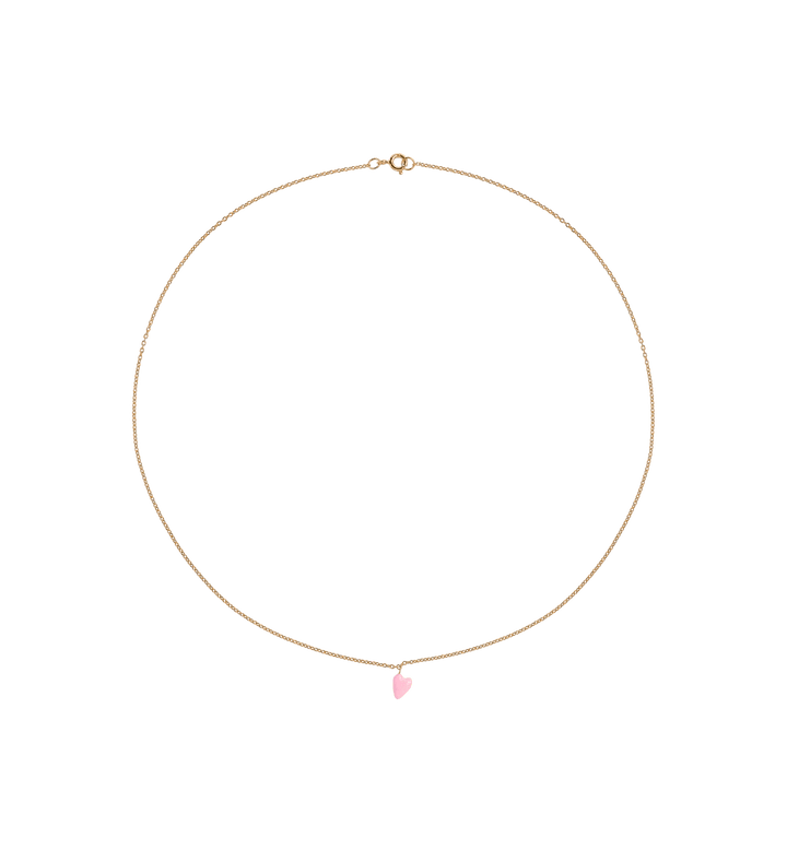 Trendjuwelier Bemelmans - Anna+Nina Rose Heart Beat Necklace Goldplated