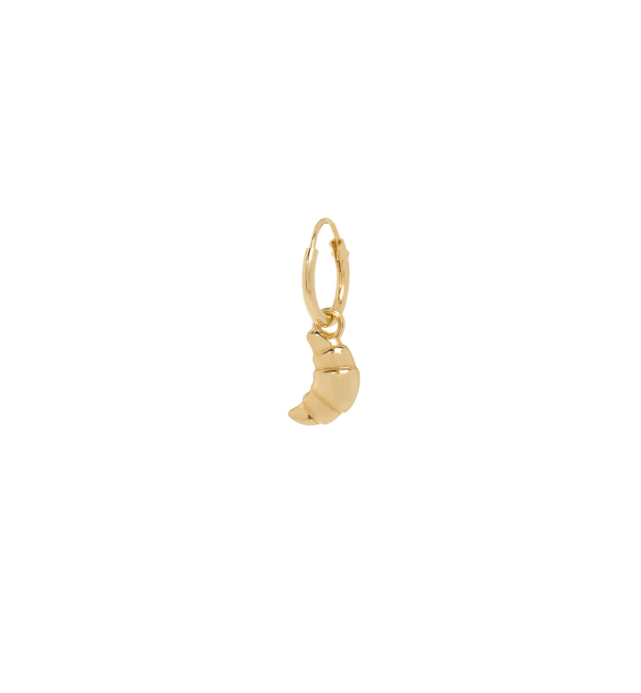 Trendjuwelier Bemelmans - Anna+Nina Single Croissant Ring Earring Goldplated