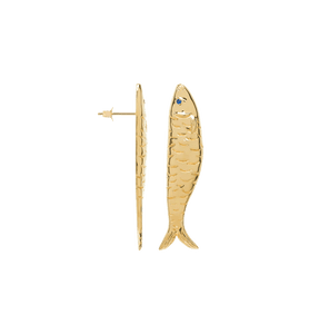 Trendjuwelier Bemelmans - Anna+Nina Single Sardine Stud Goldplated