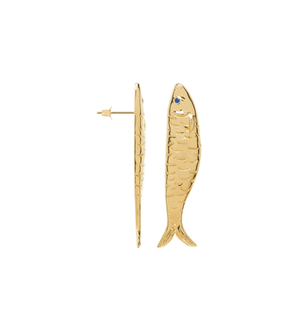 Trendjuwelier Bemelmans - Anna+Nina Single Sardine Stud Goldplated