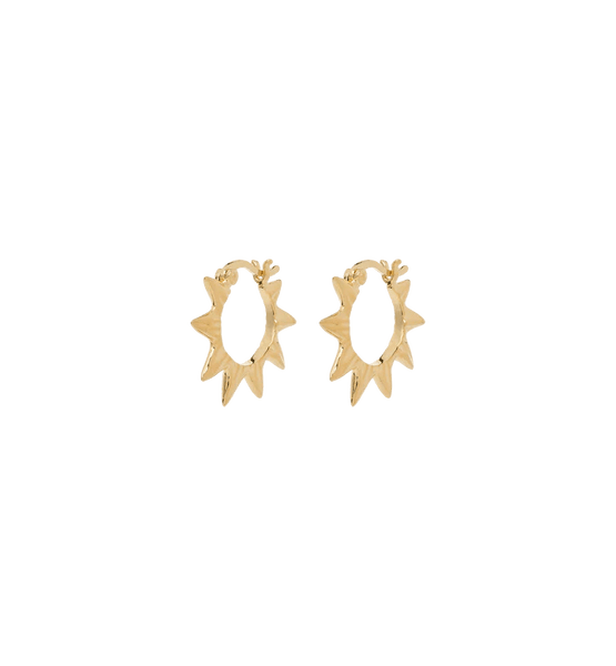 Trendjuwelier Bemelmans - Anna+Nina Small Soleil Hoop Earrings Goldplated