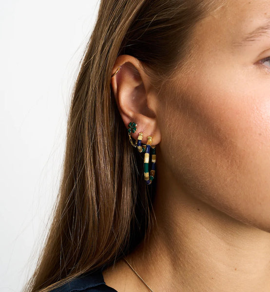 Anna+Nina Small Archetype Hoop Earrings Goldplated