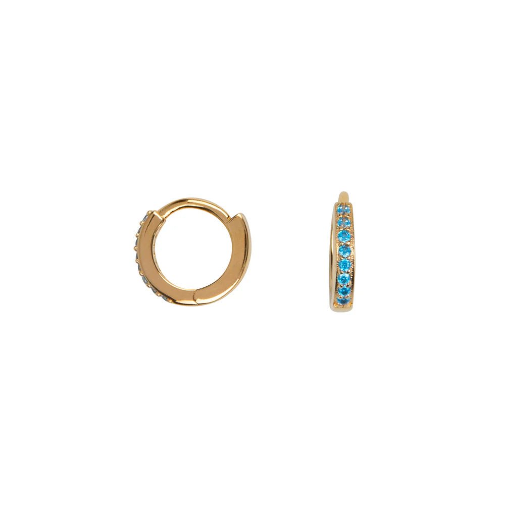 Trendjuwelier Bemelmans - Bobby Rose Classic Aqua Small Earring Gold