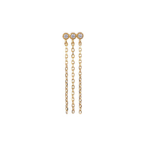 Trendjuwelier Bemelmans - Bobby Rose Shooting Star White Gold Earring