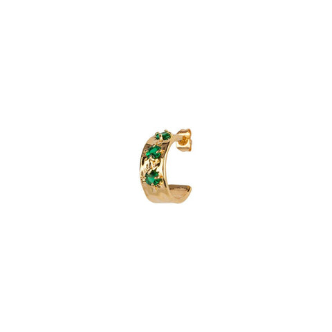 Trendjuwelier Bemelmans - Bobby Rose Soleil Green Earring Gold