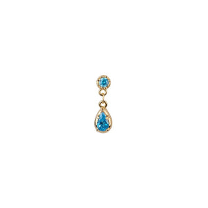 Trendjuwelier Bemelmans - Bobby Rose Waterdrop Aqua Earring Gold