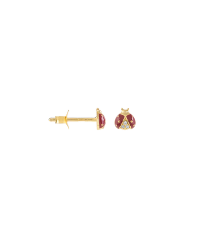 Anna+Nina Single Lady Bug Stud Goldplated