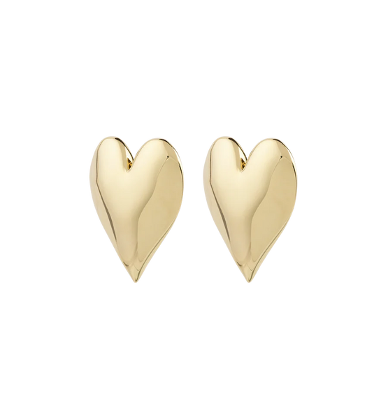 Anna+Nina Forbidden Love Stud Earrings Goldplated