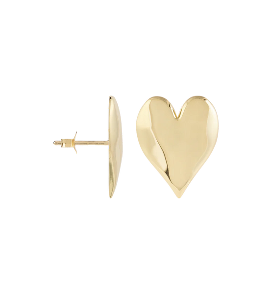 Anna+Nina Forbidden Love Stud Earrings Goldplated