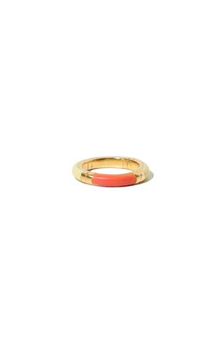 Mimi et Toi Ivy Ring Beige Goldplated