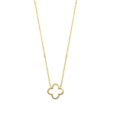 Trendjuwelier Bemelmans - Just Franky Lucky Clover Necklace Gold