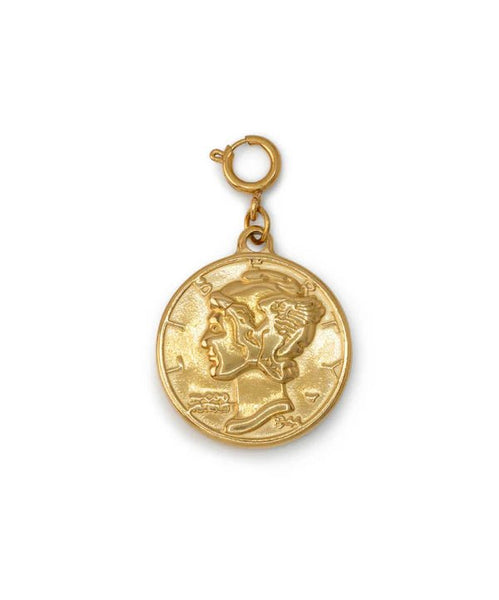 Trendjuwelier Bemelmans - Le Veer Big Coin Charm Gold