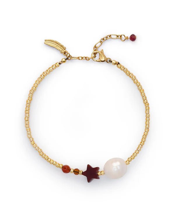 Trendjuwelier Bemelmans - Le Veer Pearl & Star Bracelet Gold