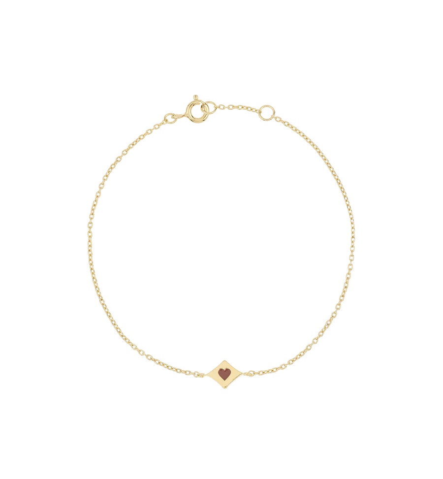 Anna+Nina Lucky Card Bracelet Goldplated