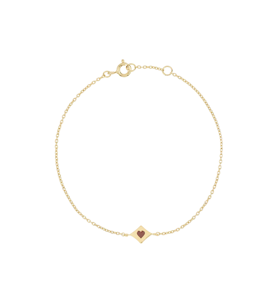Anna+Nina Lucky Card Bracelet Goldplated