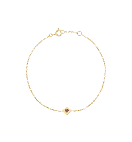 Anna+Nina Lucky Card Bracelet Goldplated