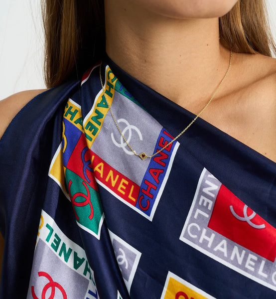 Anna+Nina Lucky Card Necklace Goldplated