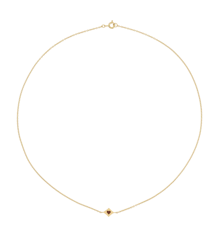 Anna+Nina Lucky Card Necklace Goldplated