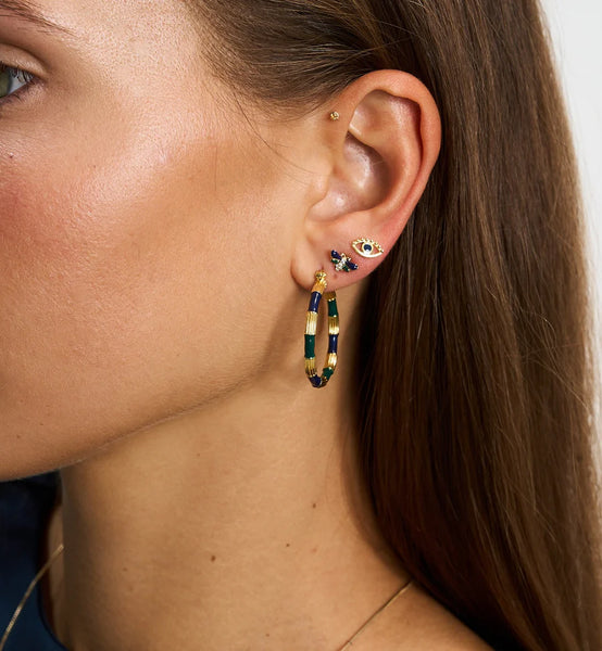 Anna+Nina Single Night Fly Stud Goldplated