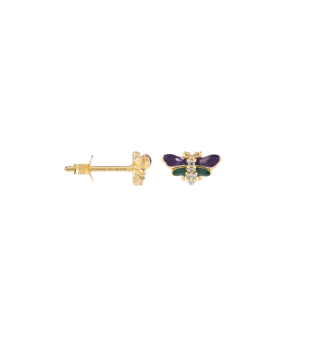 Anna+Nina Single Night Fly Stud Goldplated