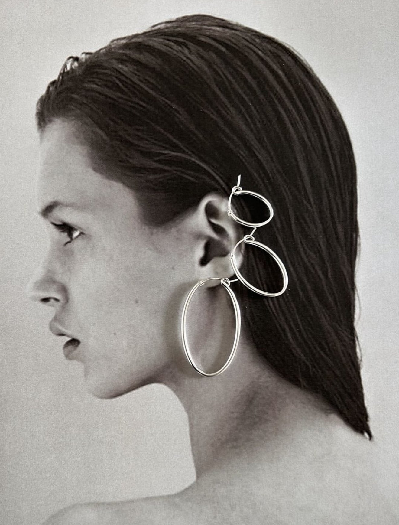 Bobby Rose Classy Oval Medium Silver