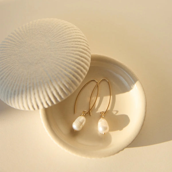 The Finds Pearly Gold Earrings