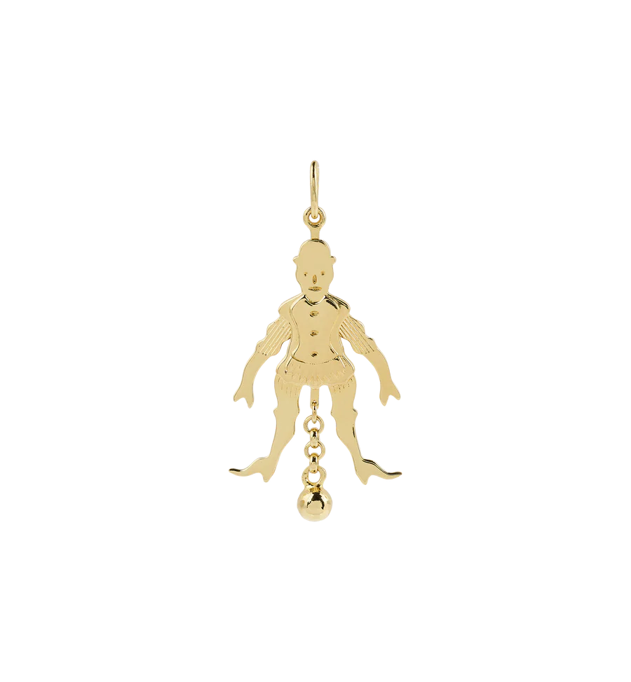 Anna+Nina Pierrot Charm Goldplated